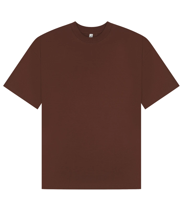 Casual Classics Casual Premium Ringspun 220 Oversize Extended Neck Tee in Chocolate