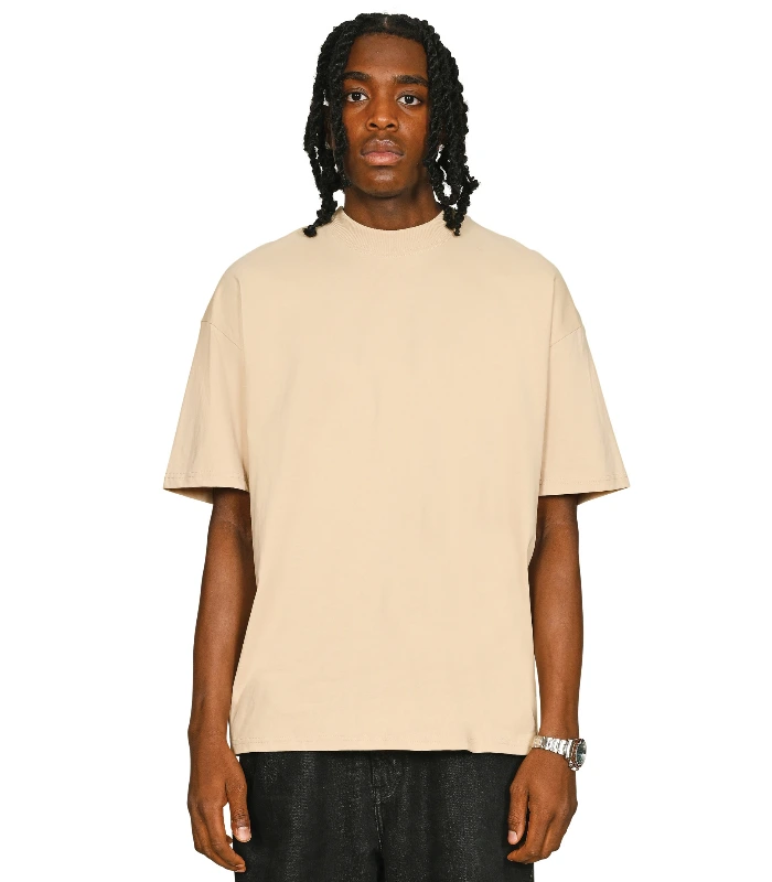 Casual Classics Casual Premium Ringspun 220 Oversize Extended Neck Tee in Chocolate