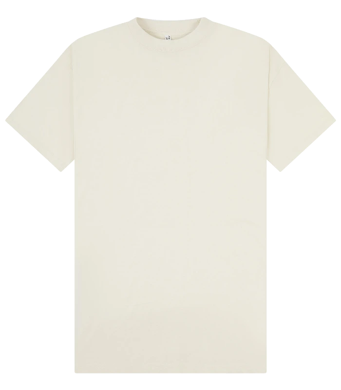Casual Classics Casual Premium Combed 220 Oversize Extended Neck Tee in Ecru