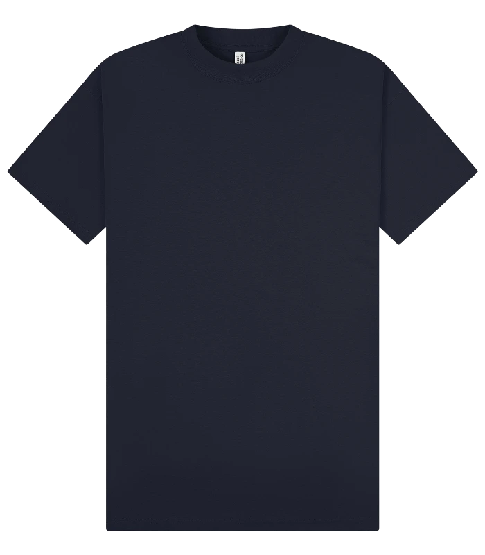 Casual Classics Casual Premium Combed 220 Oversize Extended Neck Tee in Navy