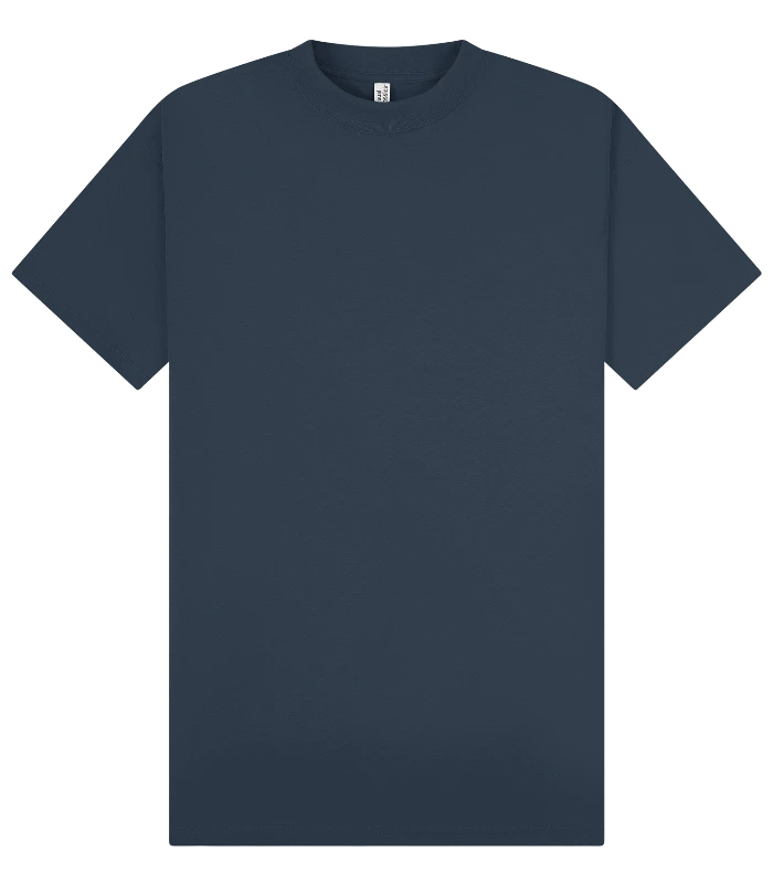 Casual Classics Casual Premium Combed 220 Oversize Extended Neck Tee in Petrol Blue
