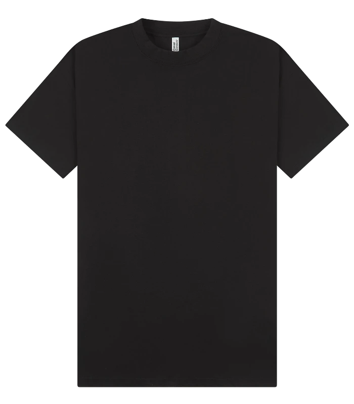 Casual Classics Casual Premium Combed 220 Oversize Extended Neck Tee Tall in Black