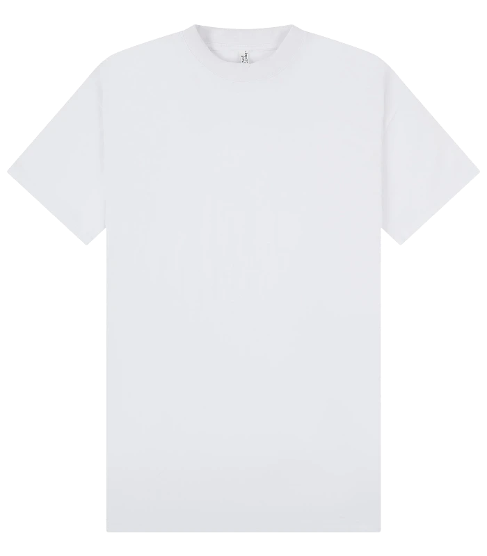 Casual Classics Casual Premium Combed 220 Oversize Extended Neck Tee Tall in White