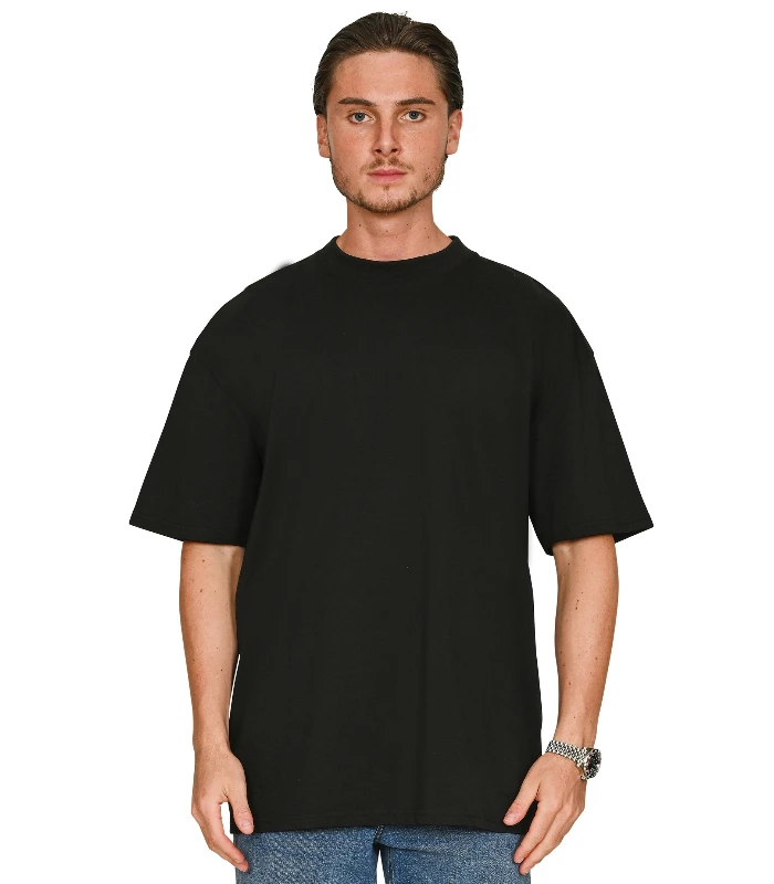 Casual Classics Casual Premium Combed 220 Oversize Extended Neck Tee Tall in Lunar Grey