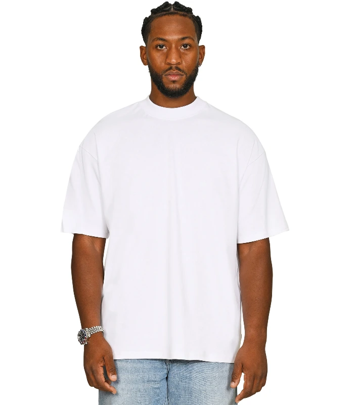 Casual Classics Casual Premium Combed Interlock 240 Oversize Extended Neck Tee Tall in Black