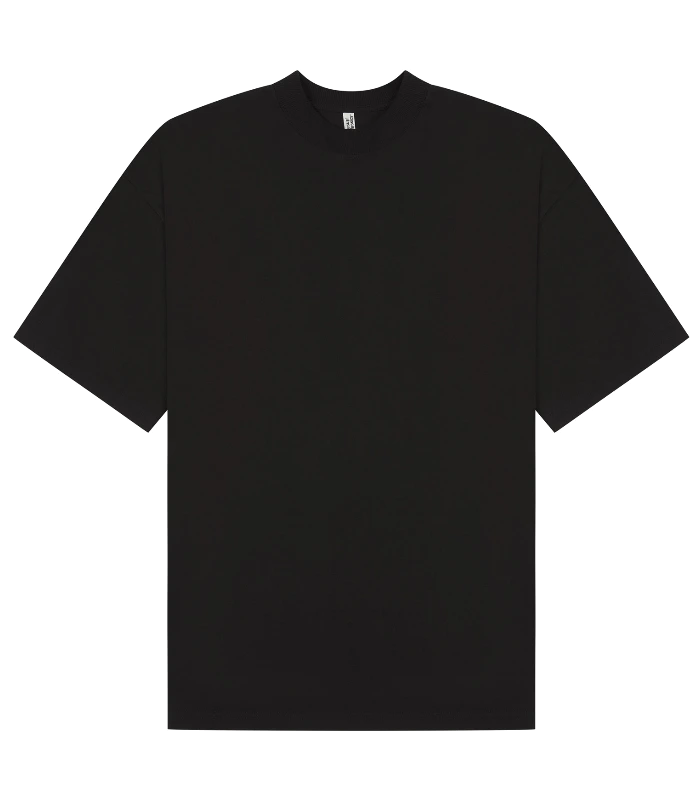 Casual Classics Casual Premium Ringspun 220 Oversize Extended Neck Tee Tall in Black