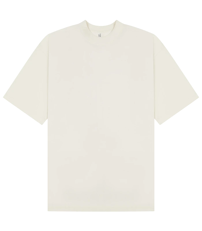Casual Classics Casual Premium Ringspun 220 Oversize Extended Neck Tee Tall in Ecru