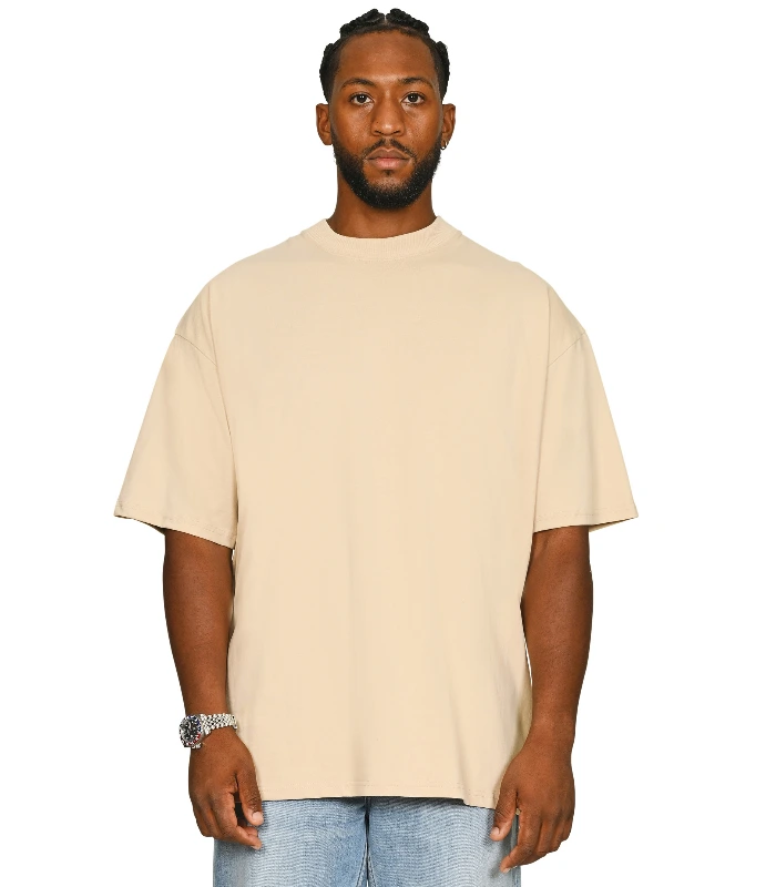 Casual Classics Casual Premium Ringspun 220 Oversize Extended Neck Tee Tall in Sand
