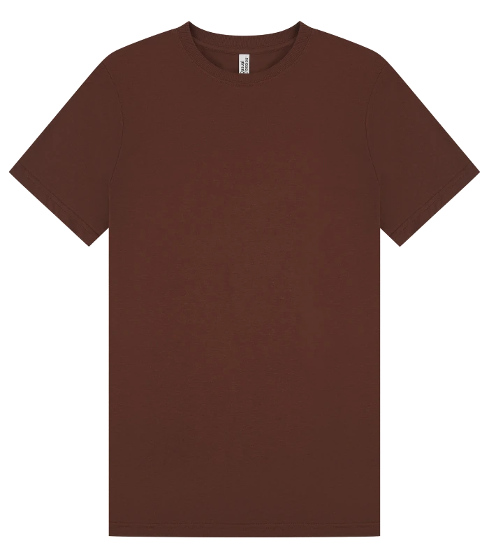Casual Classics Casual Core Ringspun 150 Slim Tee in Chocolate