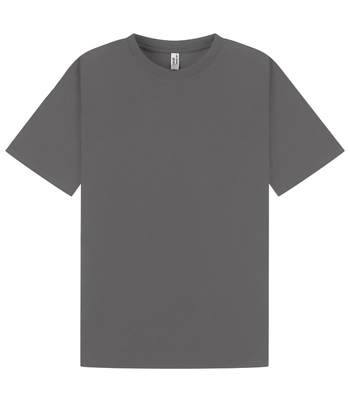 Casual Classics Casual Core Combed 180 Slim Tee in Charcoal