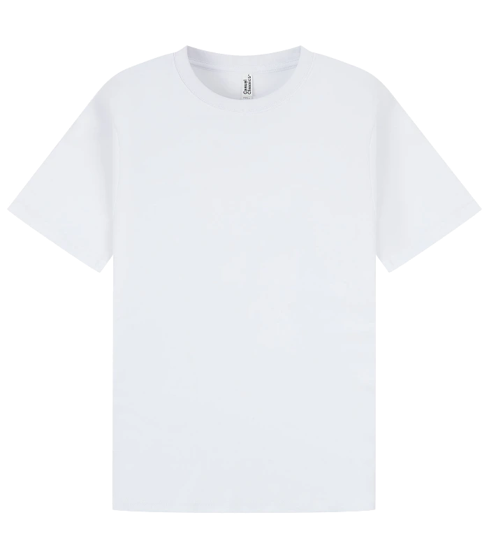 Casual Classics Casual Premium Combed Interlock 240 Slim Tee in White