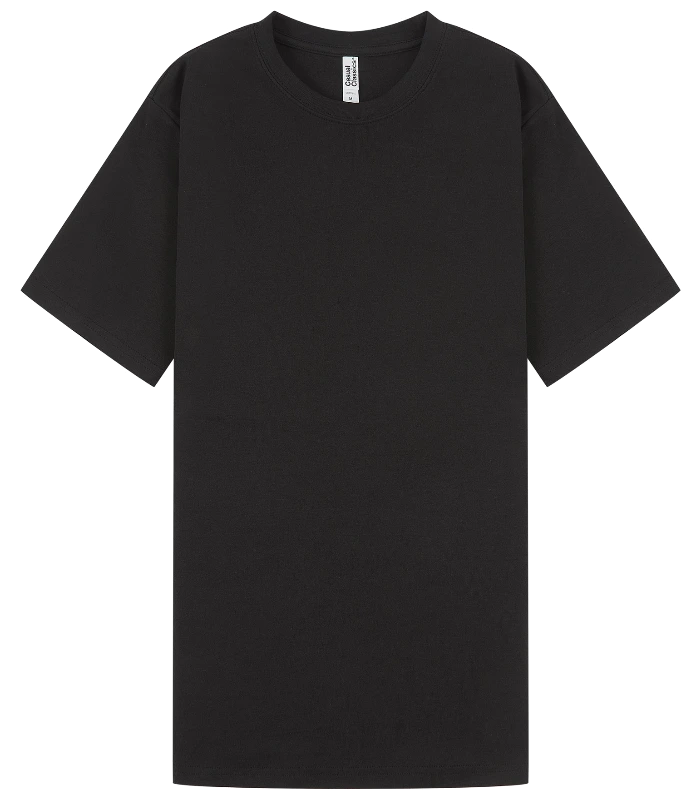 Casual Classics Casual Premium Combed Interlock 240 Slim Tee Tall in Black