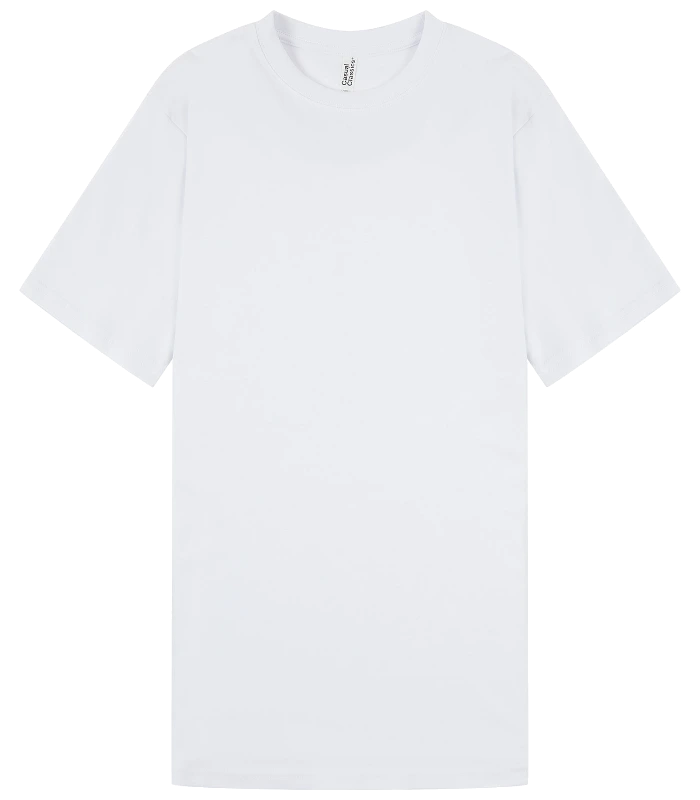 Casual Classics Casual Premium Combed Interlock 240 Slim Tee Tall in White
