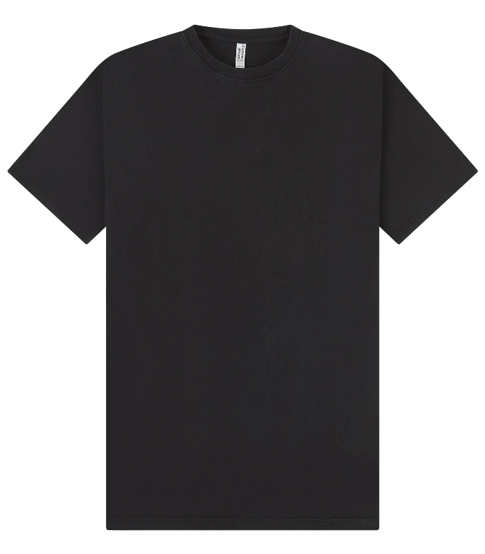 Casual Classics Casual Core Combed 180 Acid Oversize Tee in Acid Black