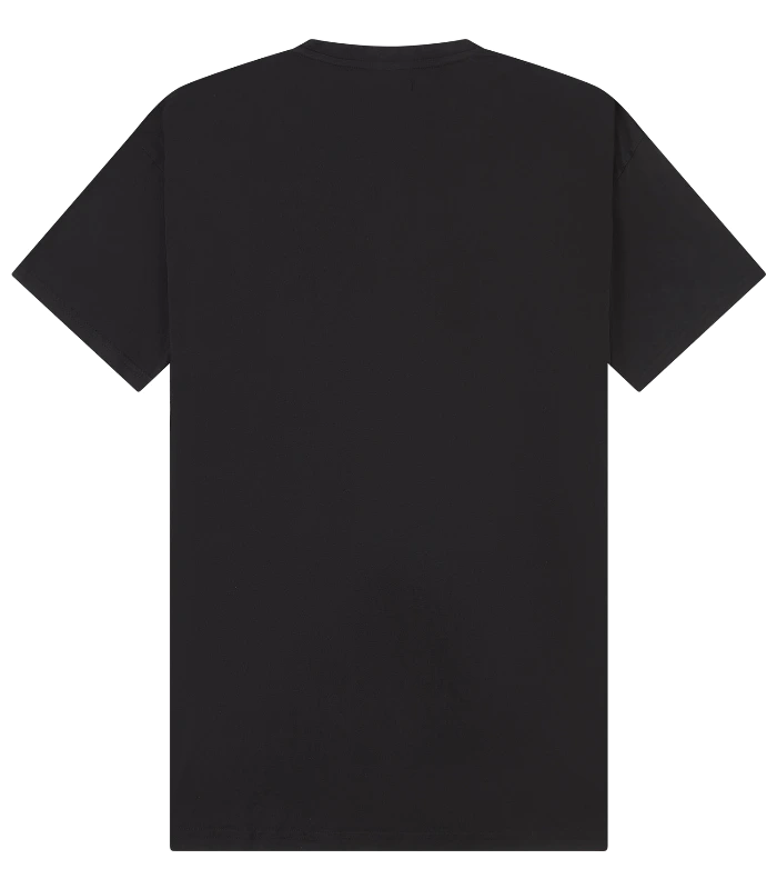 Casual Classics Casual Core Combed 180 Acid Oversize Tee Tall in Acid Black