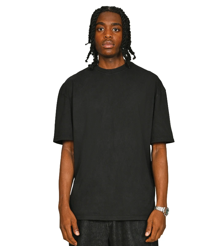 Casual Classics Casual Core Combed 180 Acid Oversize Tee Tall in Acid Black