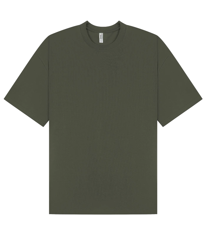 Casual Classics Casual Supreme Organic Combed 350 Oversize Tee in Khaki Olive