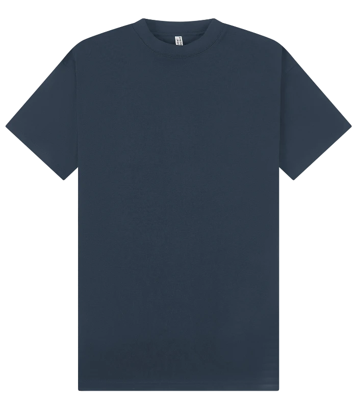 Casual Classics Casual Supreme Organic Combed 350 Oversize Extended Neck Tee in Petrol Blue