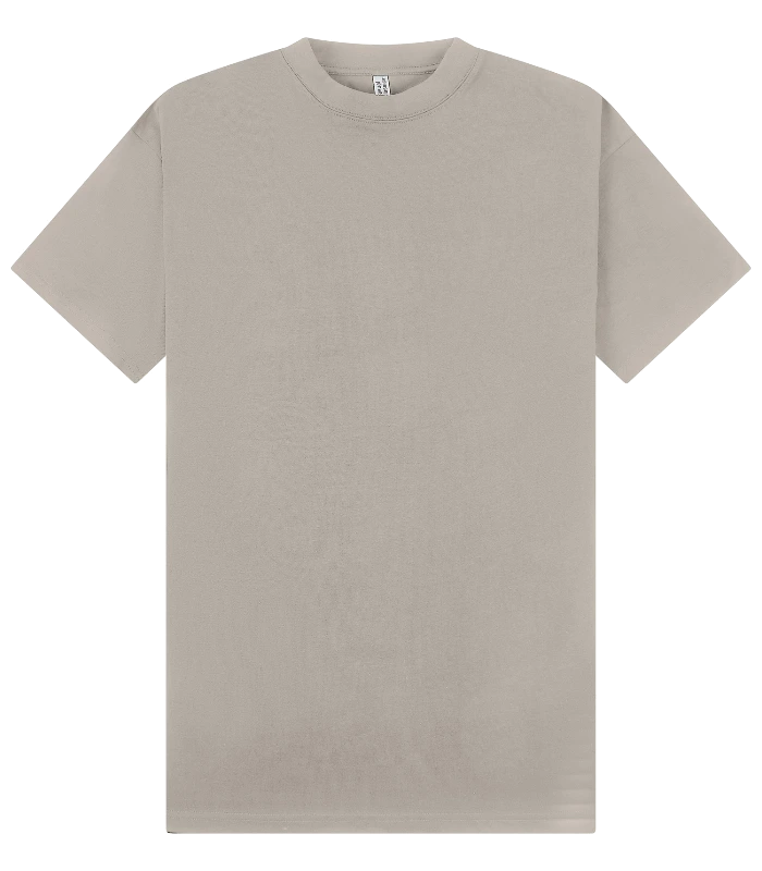 Casual Classics Casual Supreme Organic Combed 350 Oversize Extended Neck Tee in Stone