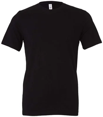 Bella+Canvas Canvas Unisex Crew Neck T-Shirt in Black