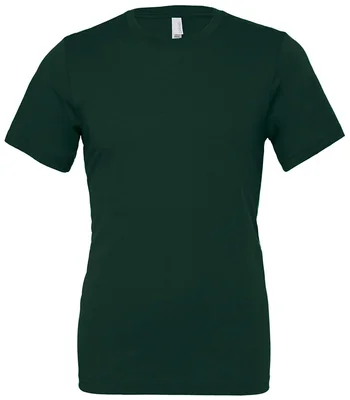 Bella+Canvas Canvas Unisex Crew Neck T-Shirt in Forest Green
