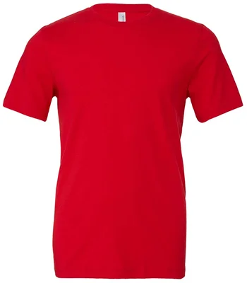 Bella+Canvas Canvas Unisex Crew Neck T-Shirt in Red