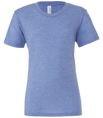 Bella+Canvas Canvas Unisex Tri-Blend T-Shirt in Blue Tri-Blend