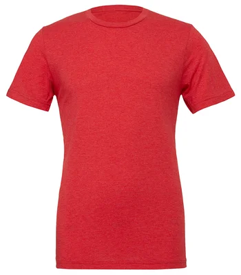 Bella+Canvas Canvas Unisex Tri-Blend T-Shirt in Light Red Tri-Blend