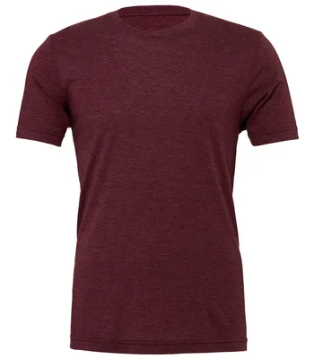 Bella+Canvas Canvas Unisex Tri-Blend T-Shirt in Maroon Tri-Blend