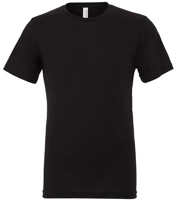 Bella+Canvas Canvas Unisex Tri-Blend T-Shirt in Solid Black Tri-Blend