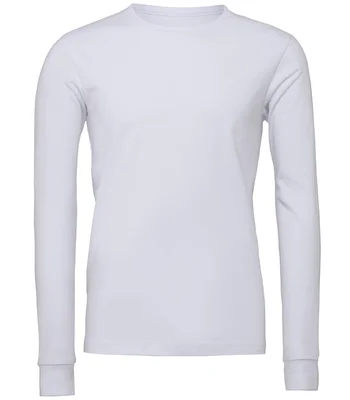 Bella+Canvas Canvas Unisex Jersey Long Sleeve T-Shirt in White