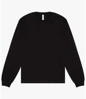 Bella+Canvas Canvas Unisex Heavyweight Long Sleeve Boxy T-Shirt in Black