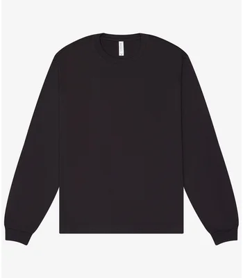 Bella+Canvas Canvas Unisex Heavyweight Long Sleeve Boxy T-Shirt in Dark Grey