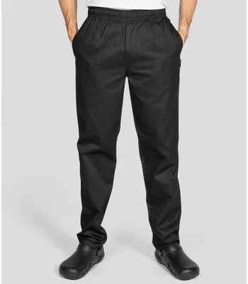 Dennys Dennys Unisex Elasticated Chef's Trousers in Blue/White