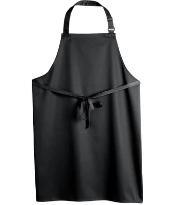 Dennys Dennys Polyester Bib Apron in Black