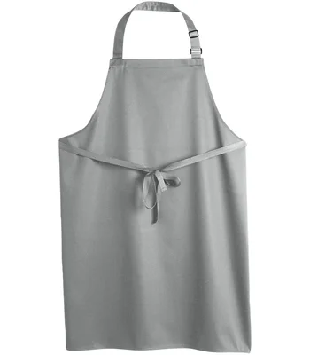 Dennys Dennys Polyester Bib Apron in Light Grey