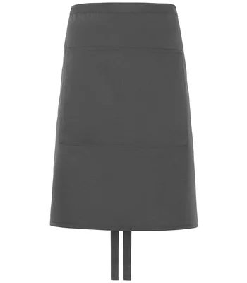 Dennys Dennys Polyester Waist Apron with Pocket in Storm Grey