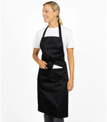 Dennys Dennys Low Cost Apron with Pocket in Black