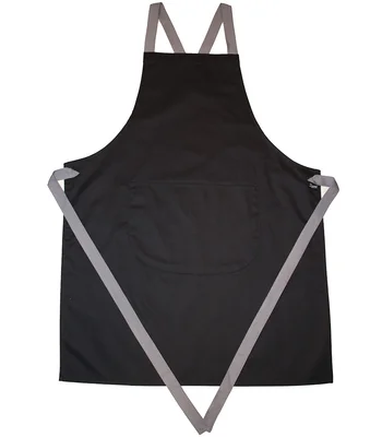 Dennys Dennys Cross Back Apron in Black