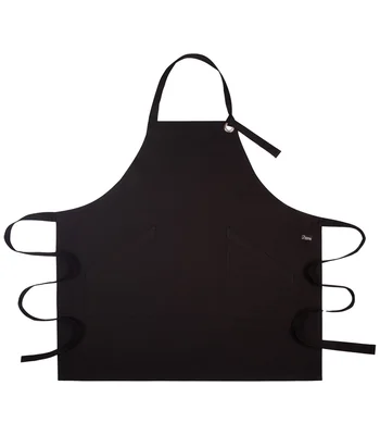 Dennys Dennys Canvas Apron with Metal Eyelets in Black