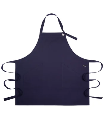 Dennys Dennys Canvas Apron with Metal Eyelets in Navy