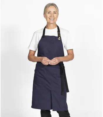 Dennys Dennys Canvas Apron with Front Split in Navy