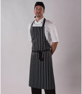 Dennys Dennys Stripe Bib Apron in Navy/White