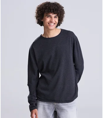 Ecologie Ecologie Unisex Arenal Sustainable Crew Neck Sweater in Heather Grey