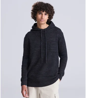Ecologie Ecologie Unisex Iguazu Sustainable Knitted Hoodie in Navy/Heather Grey