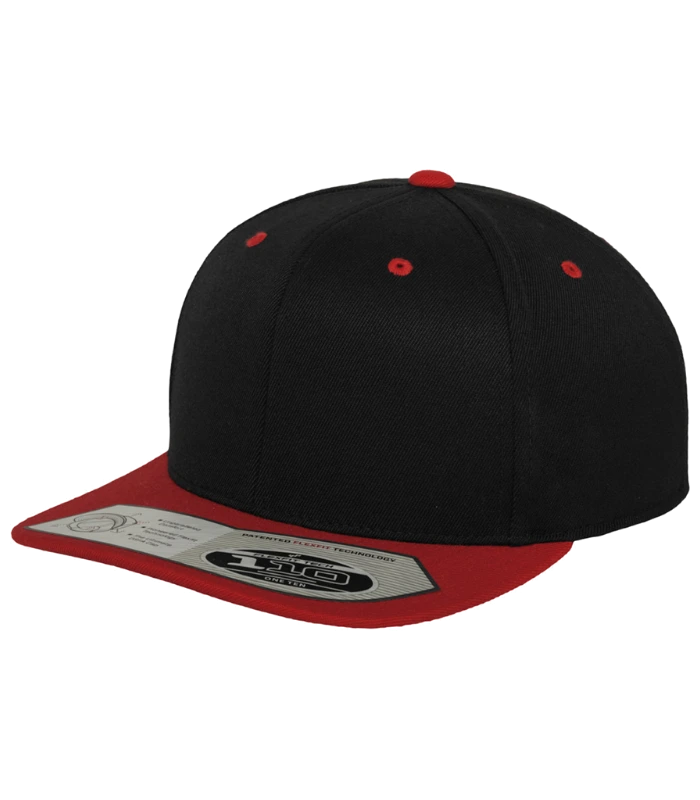 Flexfit Flexfit Fitted Snapback Cap in BK/RD