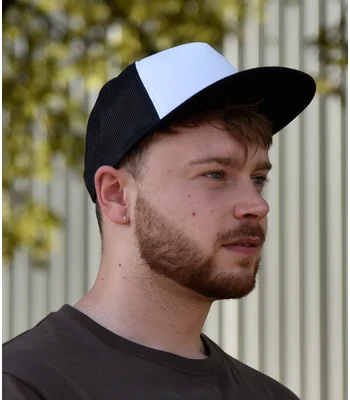 Flexfit Flexfit Foam Trucker Cap in B/W/B