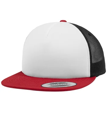 Flexfit Flexfit Foam Trucker Cap in B/W/R