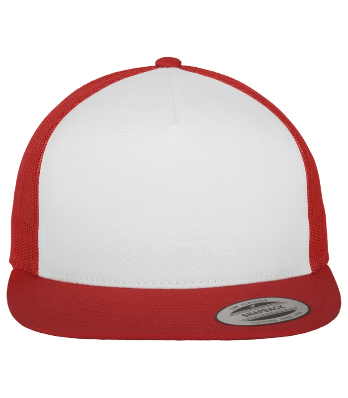 Flexfit Flexfit Contrast Trucker Cap in RD/WH