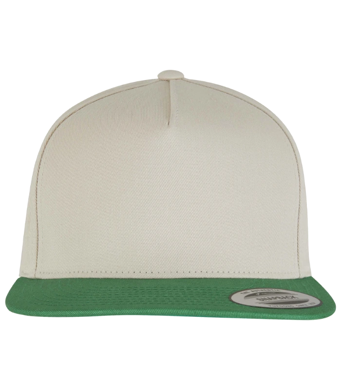 Flexfit Flexfit Classic 5 Panel Snapback Cap in BE/GN